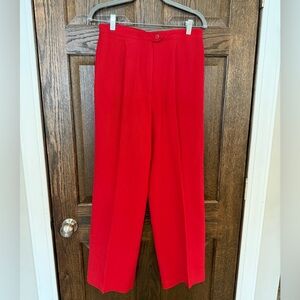 Vintage Ralph Lauren Red Wool Trousers Size 12 Excellent condition